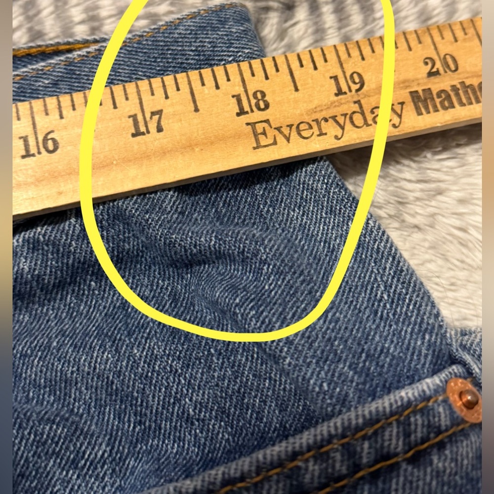 Vintage Y2K Levis 505 Jeans Regular Fit Mens Fits 36 x 30 Blue Heavy Denim 2000s - Picture 9 of 11